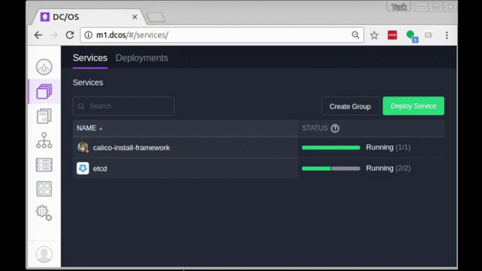 sample demonstrating how to locate the framework service page
